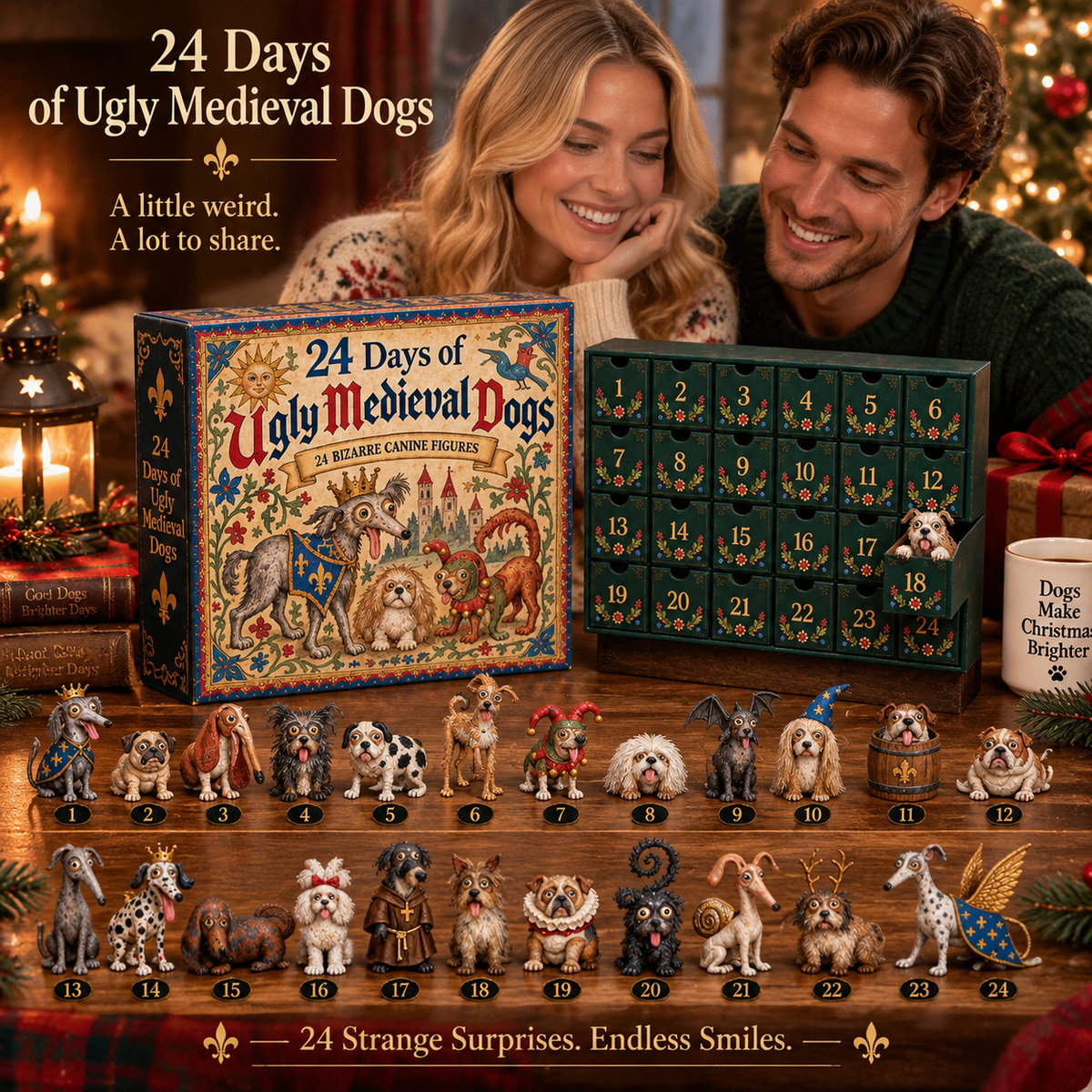 24 Days of Ugly Medieval Dogs Advent Calendar