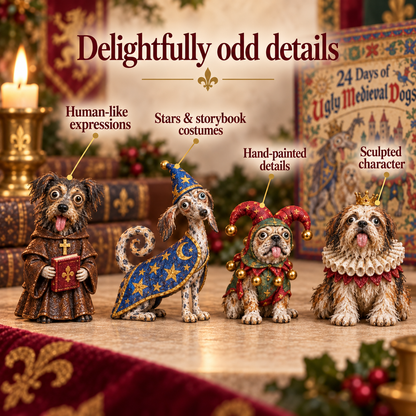 🐶 24 Days of Ugly Medieval Dogs™ Hilariously Weird Dog Advent Calendar 2026