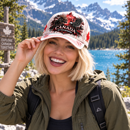 🔥 FINAL 50% OFF SALE – Canada 160th Anniversary Dark Wildlife Cap 1867–2027 Commemorative Hat
