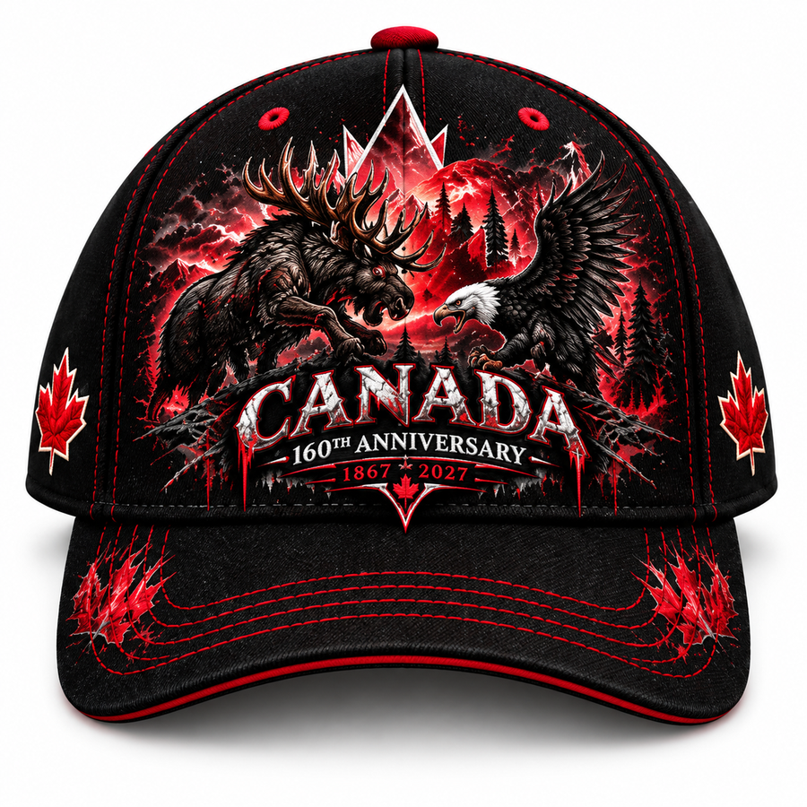 Black Canada 160th Anniversary cap