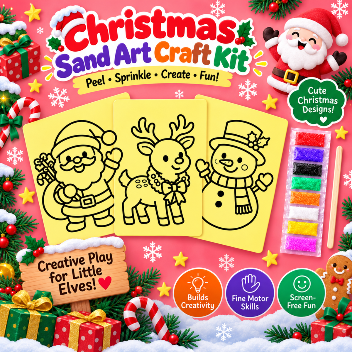 DIY Christmas Sand Art Craft Kit