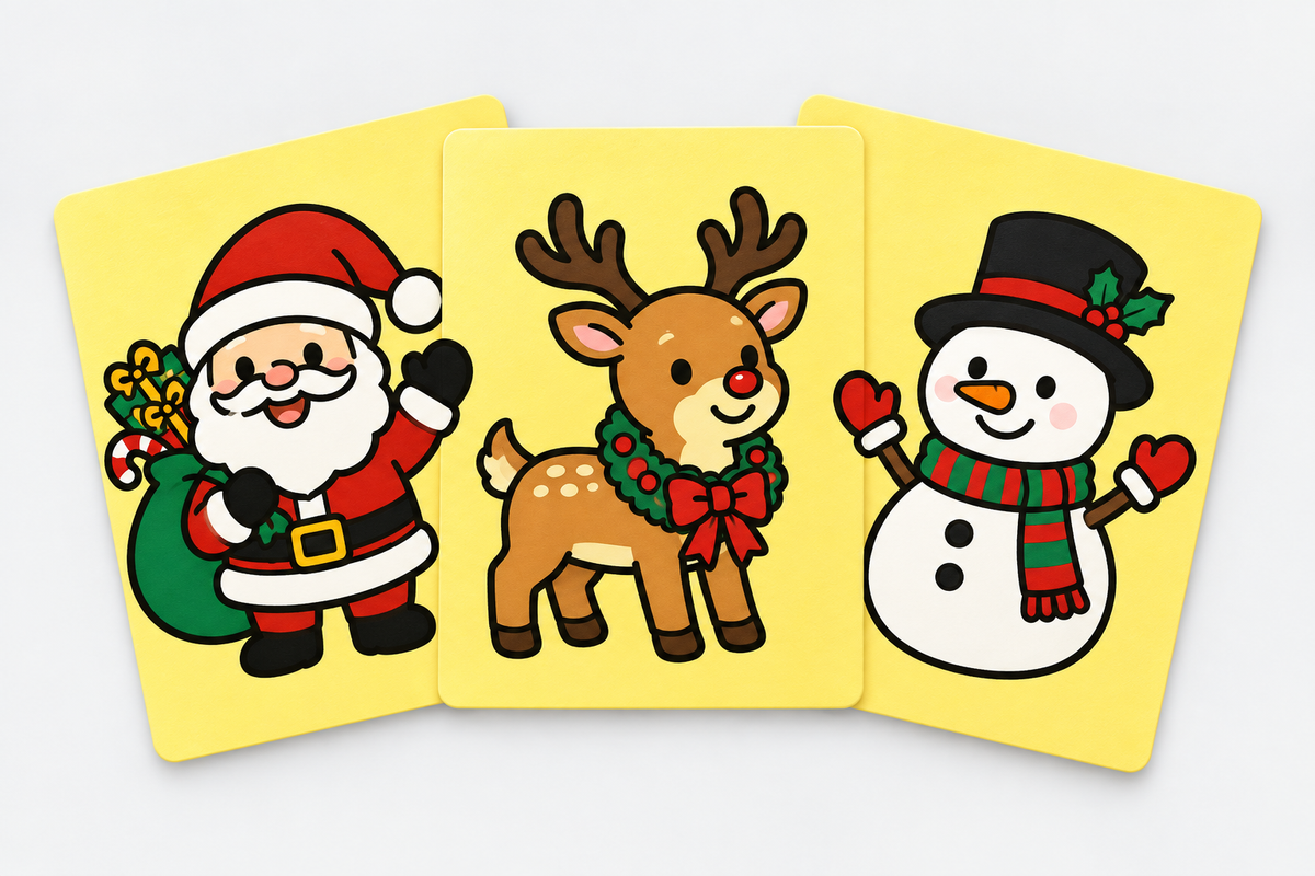 Colored Christmas sand art designs