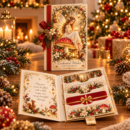 🎁 Blessings Unfold™ – Pull & Reveal Christmas Gift Card Book
