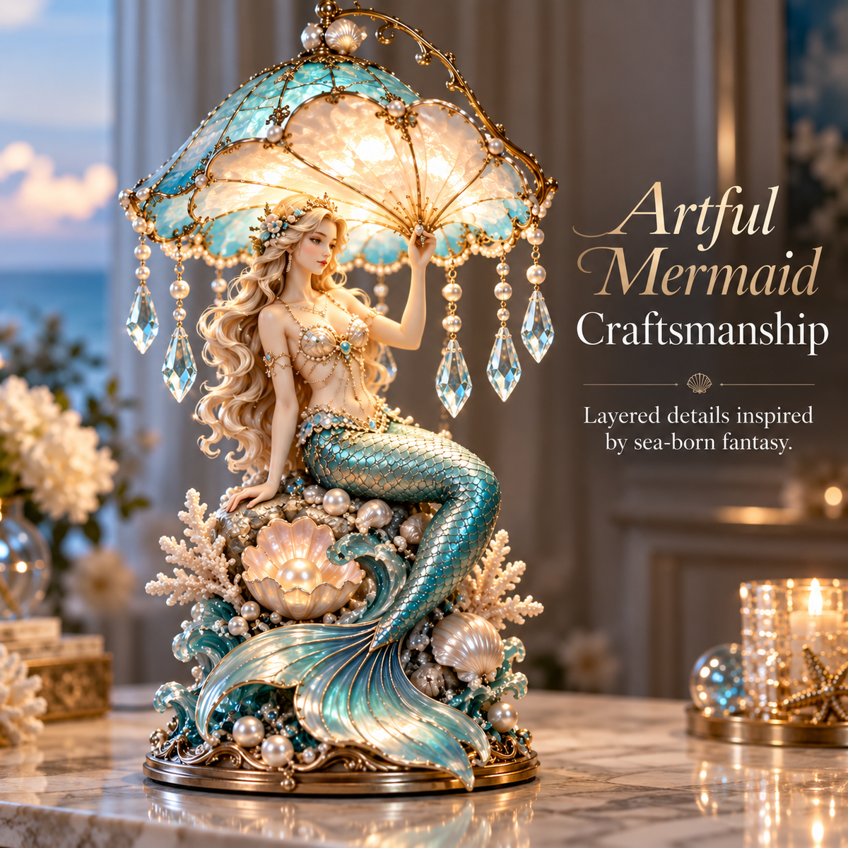 Pearl Tide Mermaid craftsmanship