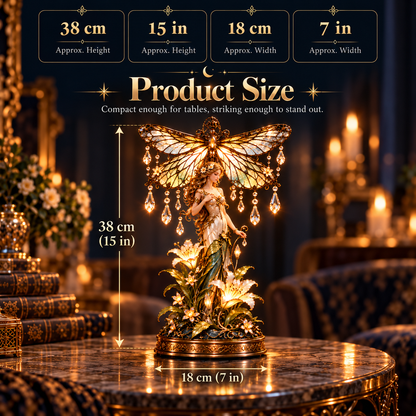Dragonfly Garden Lady™ – Enchanted Crystal Wing Table Lamp