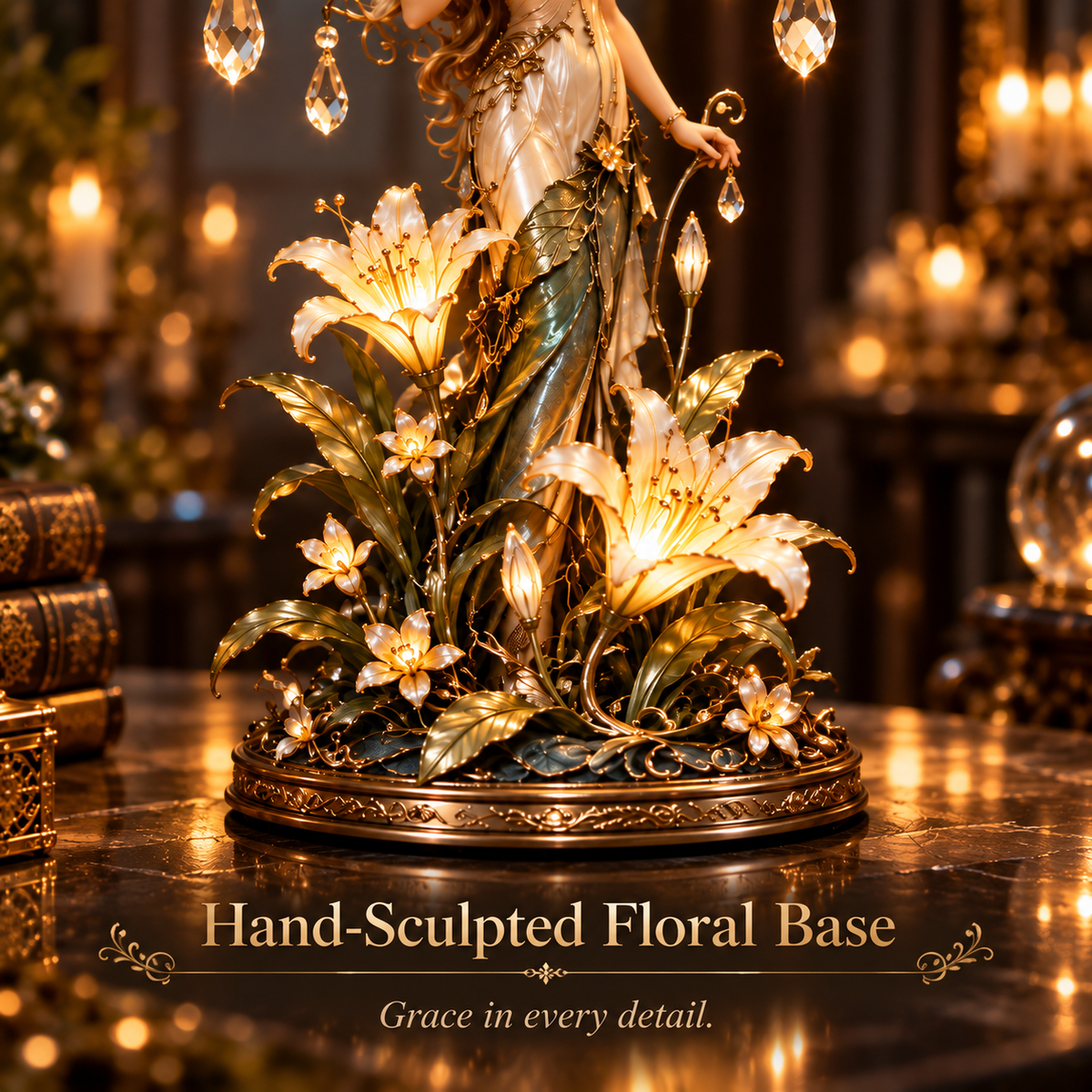 Dragonfly Garden Lady™ – Enchanted Crystal Wing Table Lamp