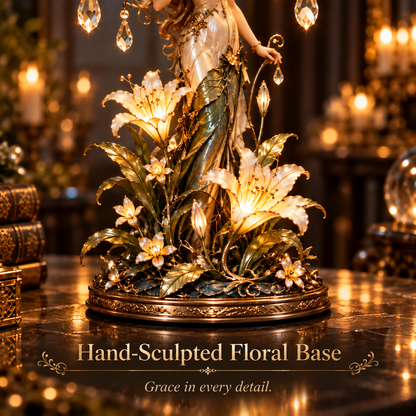 Dragonfly Garden Lady™ – Enchanted Crystal Wing Table Lamp