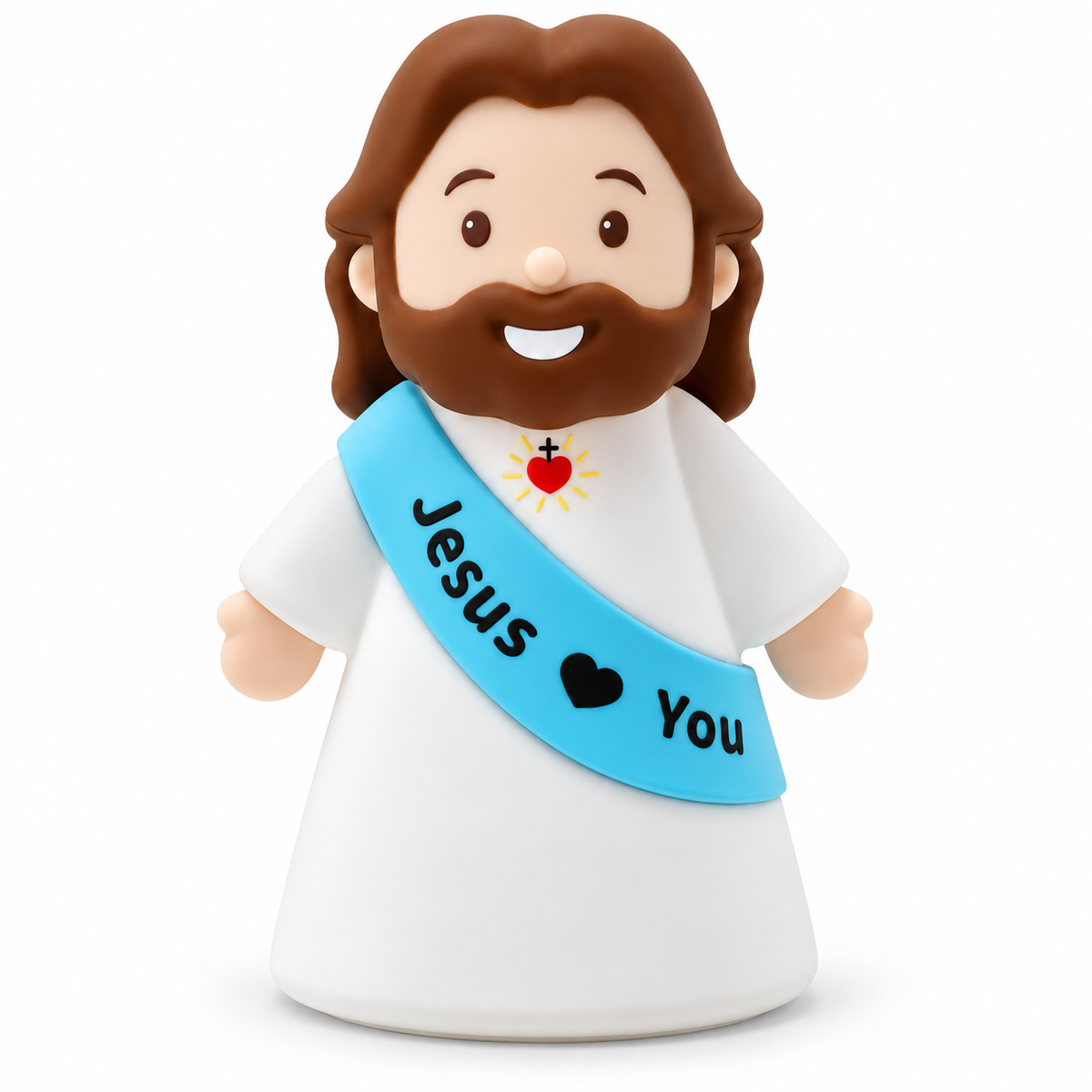 ❤️ Jesus Loves You™ Night Light – Cute Glowing Jesus Lamp | Christian Bedside Decor & Meaningful Faith Gift ✝️