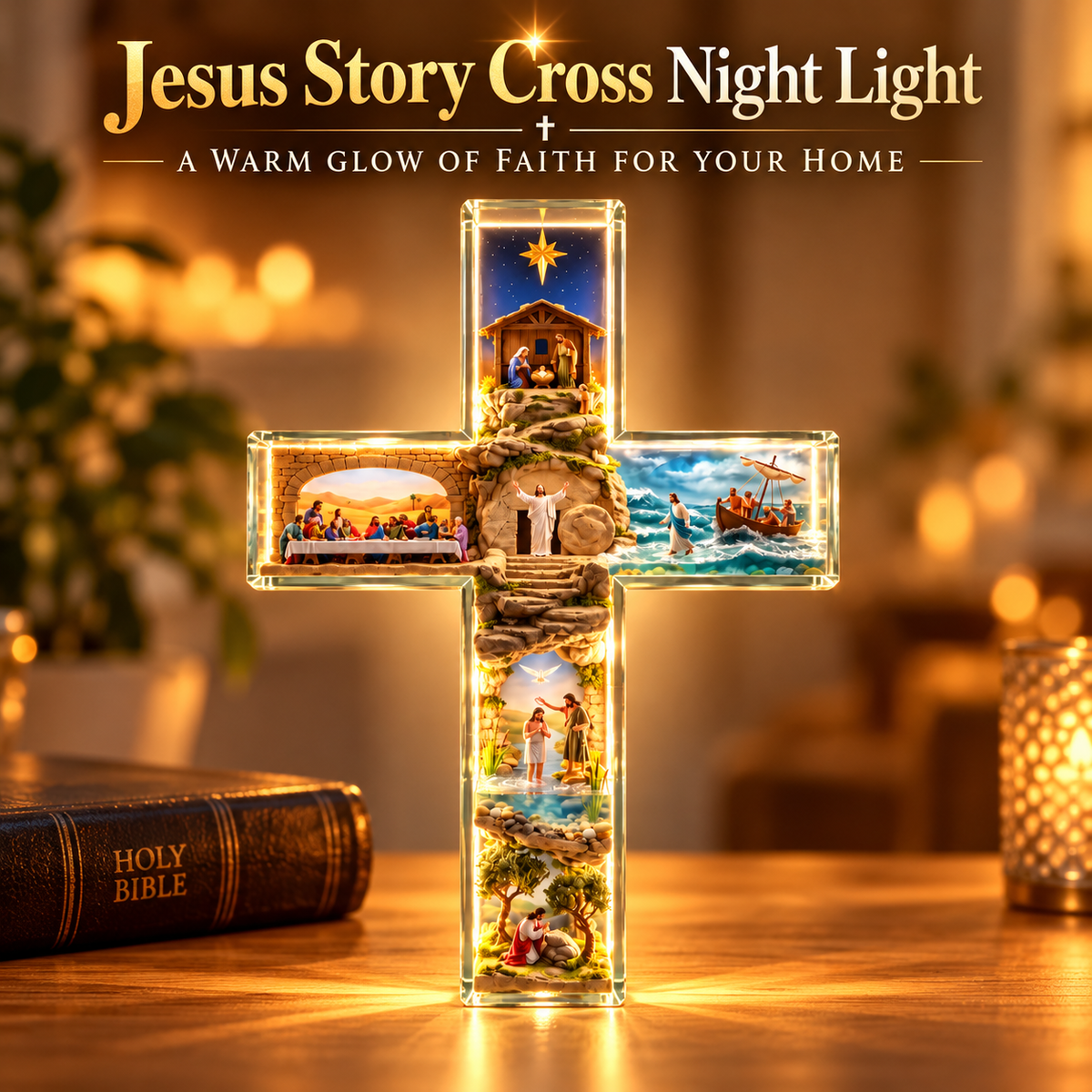 Jesus life story cross 3D biblical details