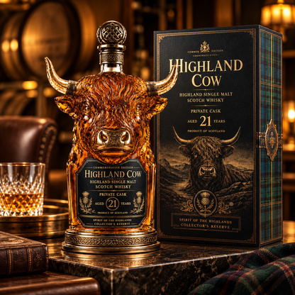 🔥 LAST DAY 50% OFF 🔥 Highland Spirit™ — Highland Cow Whiskey Decanter