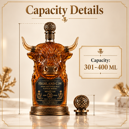 🔥 LAST DAY 50% OFF 🔥 Highland Spirit™ — Highland Cow Whiskey Decanter