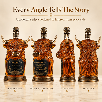 🔥 LAST DAY 50% OFF 🔥 Highland Spirit™ — Highland Cow Whiskey Decanter