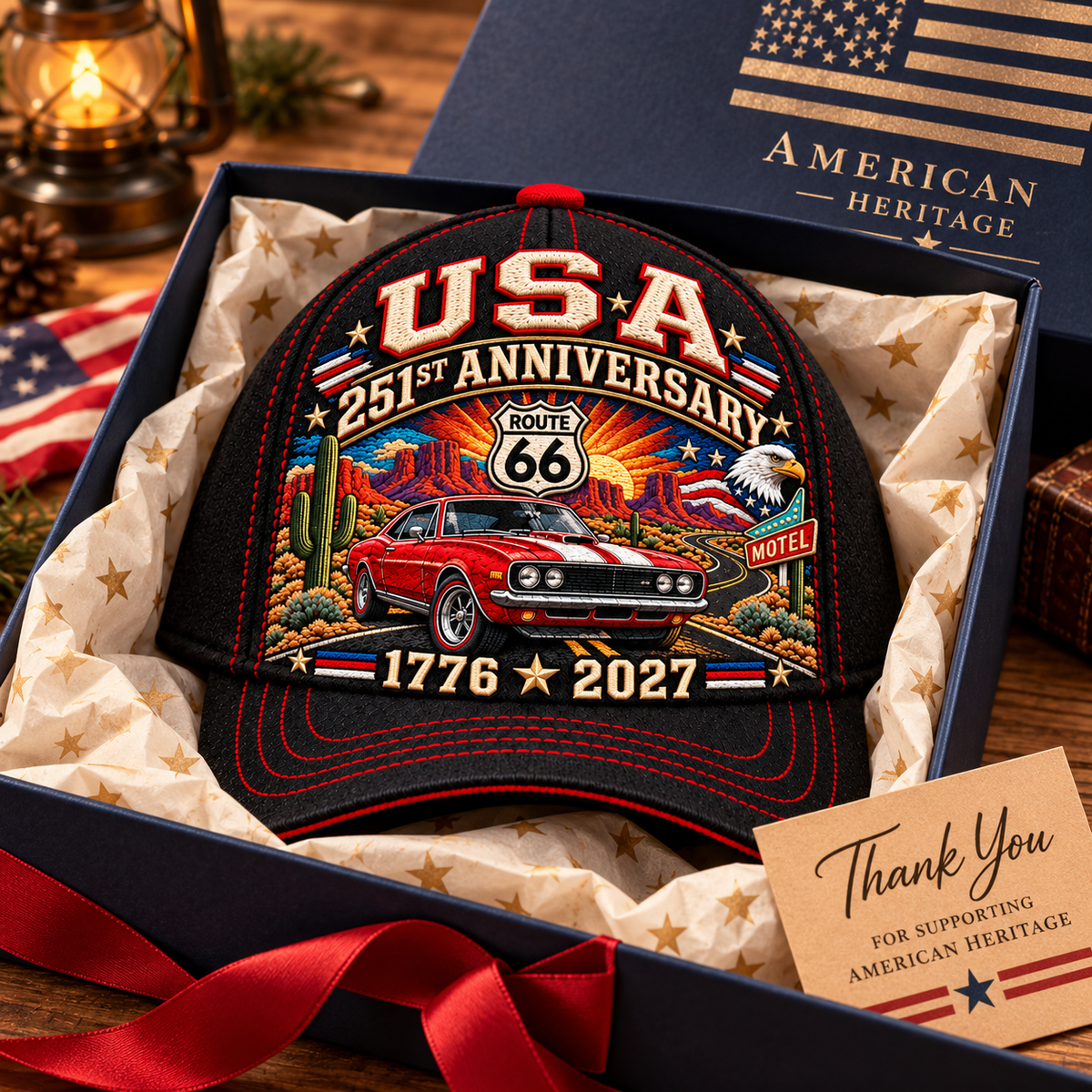 🔥LAST DAY 50% OFF - 🦅United States 251st Anniversary 1776–2027 – Premium Embroidered Heritage Cap 100% Cotton