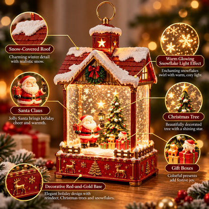 🎄 Christmas Snowy Cottage Lantern™ | Santa’s Magical Winter Village Light – Cozy Holiday Glow Decoration