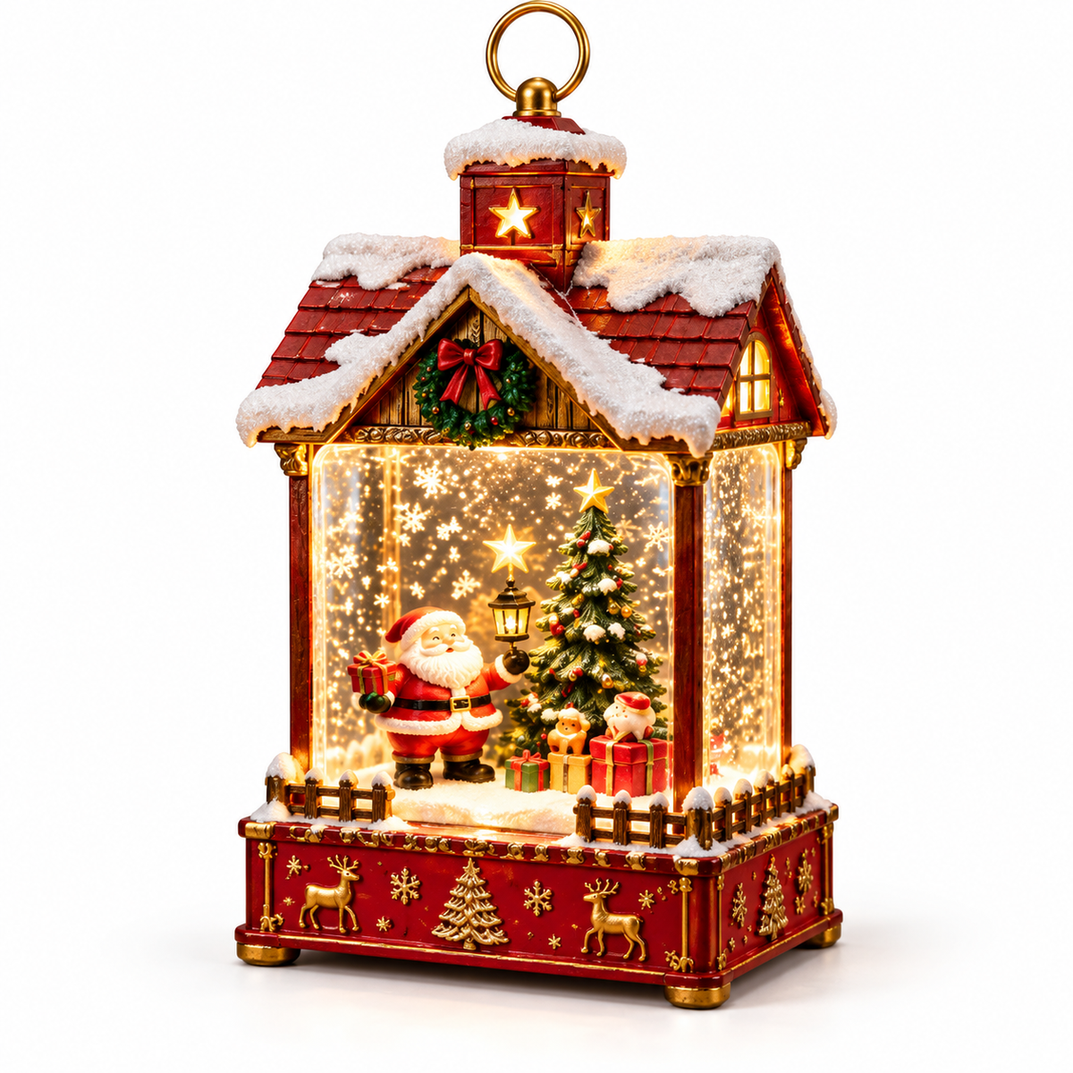 🎄 Christmas Snowy Cottage Lantern™ | Santa’s Magical Winter Village Light – Cozy Holiday Glow Decoration