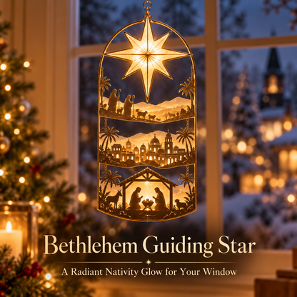 🎄 LIMITED-TIME 50% OFF | Bethlehem Guiding Star™ – Lighted Nativity Christmas Window Decoration ✝️✨