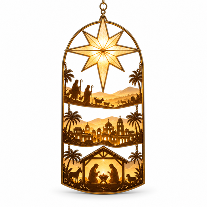 🎄 LIMITED-TIME 50% OFF | Bethlehem Guiding Star™ – Lighted Nativity Christmas Window Decoration ✝️✨