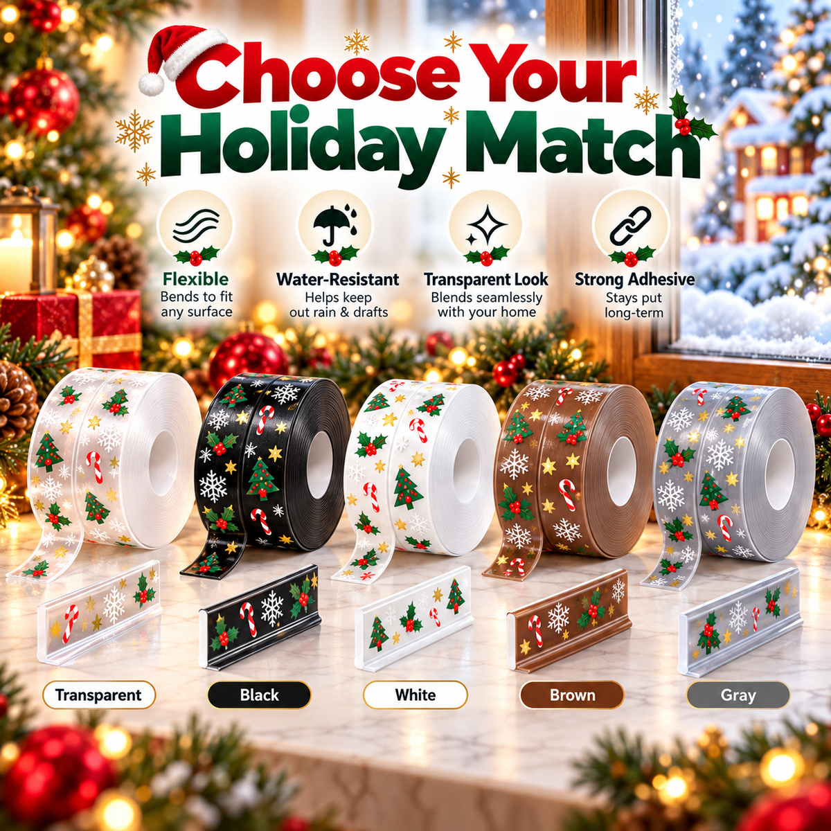 Christmas Comfort weather strip color option