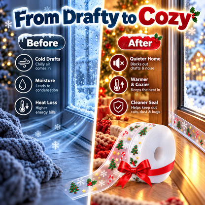 🔥 HOLIDAY LIMITED-TIME DEAL | 16.4Ft ComfortSeal™ Christmas Weather Strip – Seal Out Cold Drafts, Dust & Noise for a Cozy Winter Home