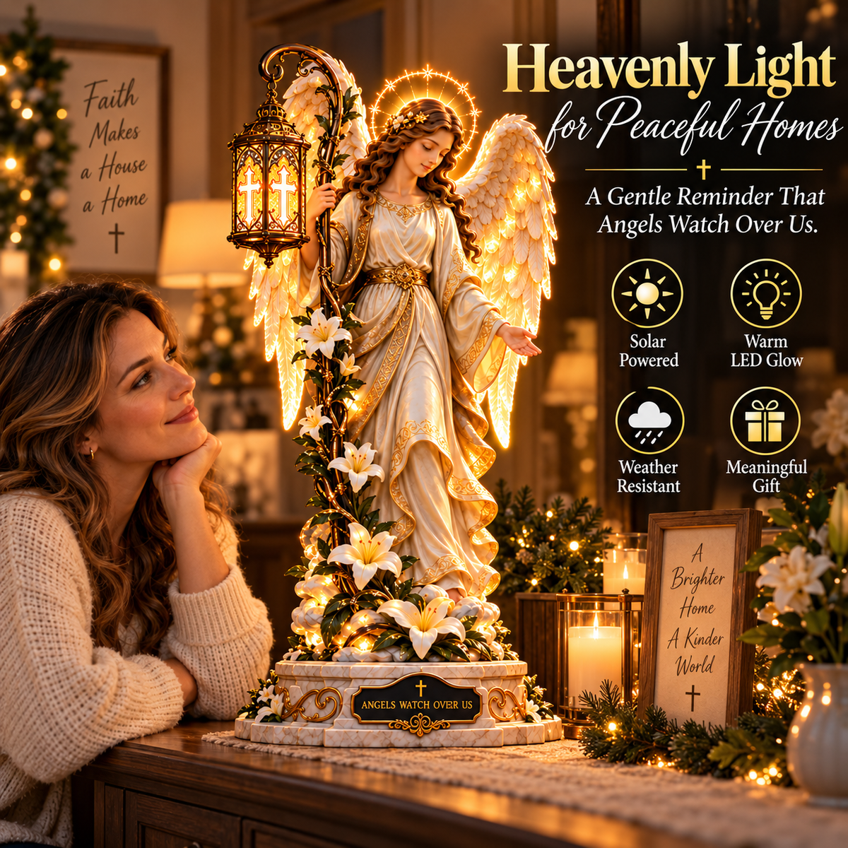 ✨ Walk by Faith™ – Jesus Walking on Water Reflection Light