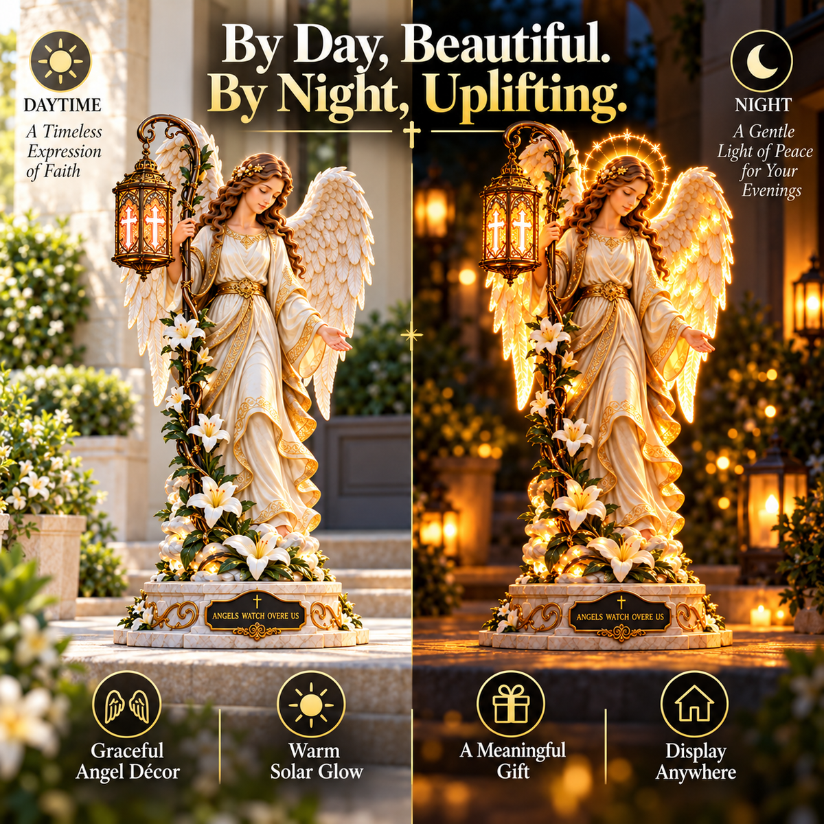 ✨ Walk by Faith™ – Jesus Walking on Water Reflection Light
