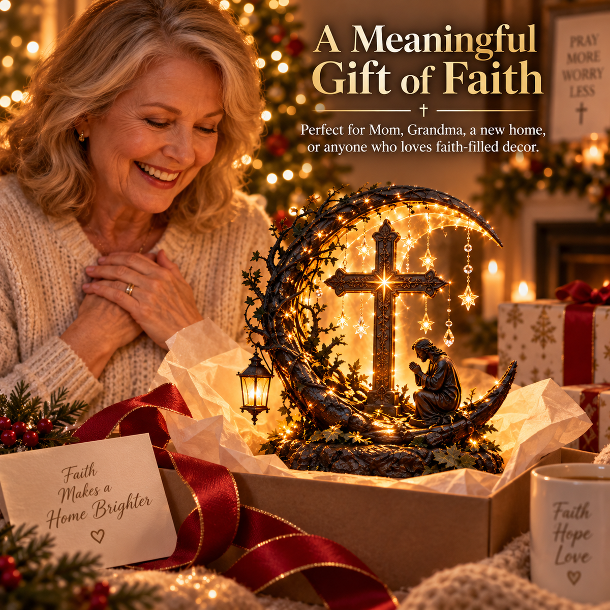 Light of Faith meaningful Christian gift for Mom or Grandma