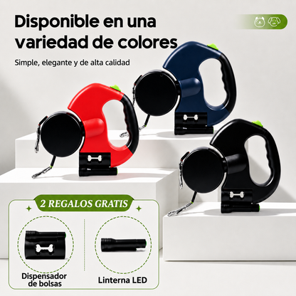DuoLeash™ — Dual Retractable Dog Leash for 2 Dogs