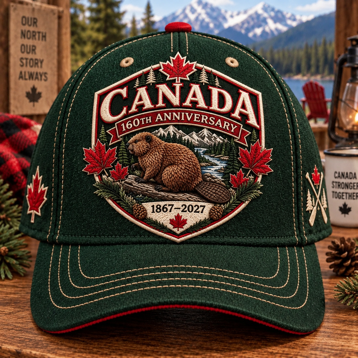 True North 160™ – Canada Heritage Embroidered Cap | 1867–2027