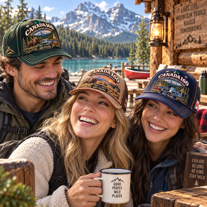 🇨🇦 Canada 160 Heritage Embroidered Cap Collection™ – 1867–2027 Wilderness & Faith Commemorative Hats