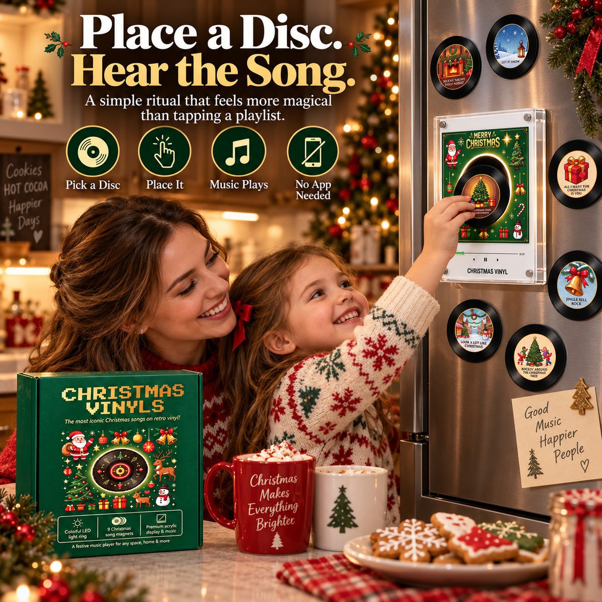 🎶 JingleGroove™ — Magnetic Christmas Music Player