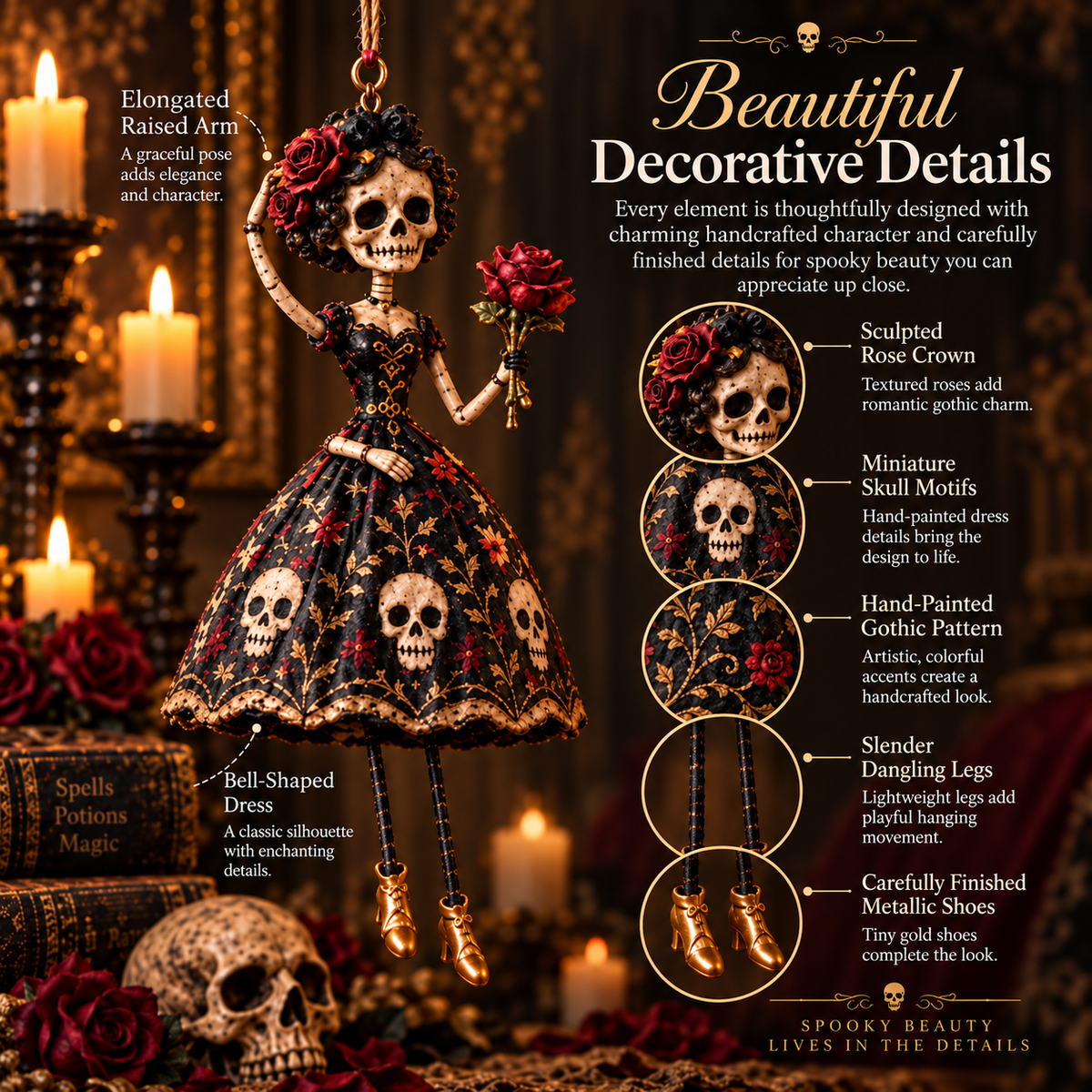 🎃Midnight Ladies™ – Gothic Halloween Hanging Decor🖤