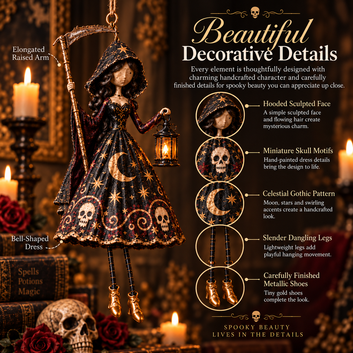 🎃Midnight Ladies™ – Gothic Halloween Hanging Decor🖤