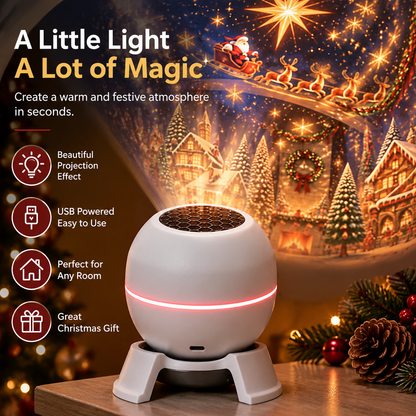 🔥 Turn Any Room Into a Christmas Wonderland – Holiday Projection Night Light