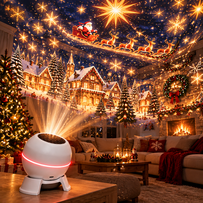 🔥 Turn Any Room Into a Christmas Wonderland – Holiday Projection Night Light