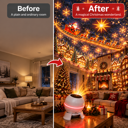 🔥 Turn Any Room Into a Christmas Wonderland – Holiday Projection Night Light