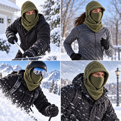 🔥Last Day 80% OFF🔥🥶Fleece Double Layer Integrated Mask Hat🥶