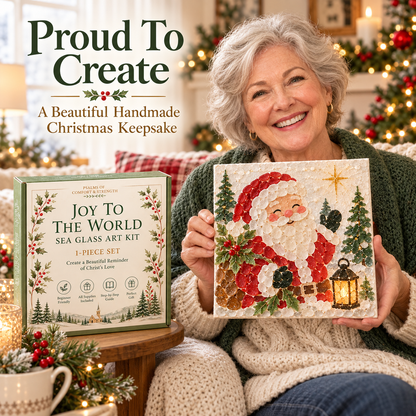🎄✨ Psalms of Christmas Sea Glass Art Kit🎅⛄