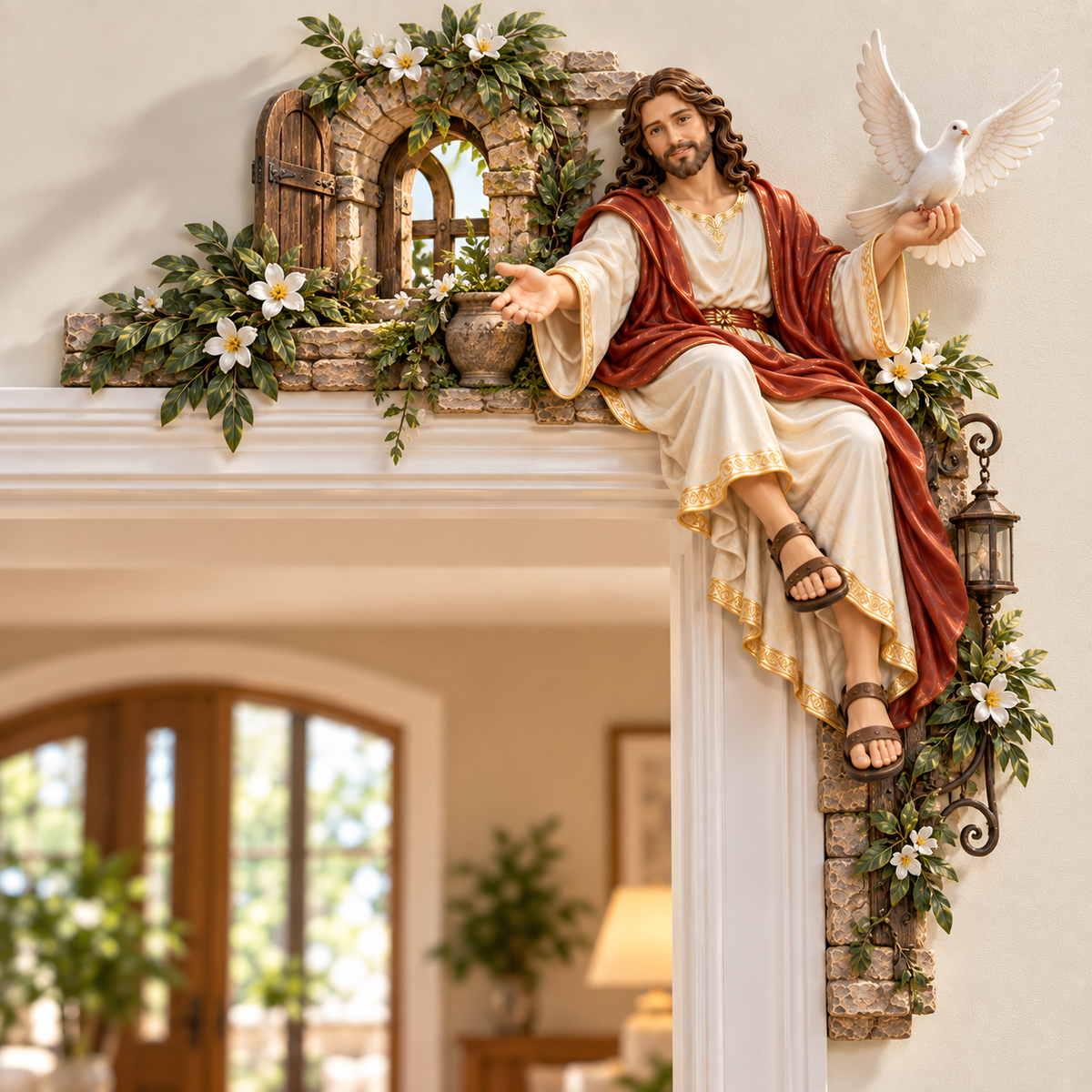 Shepherds Light Jesus doorway corner decor