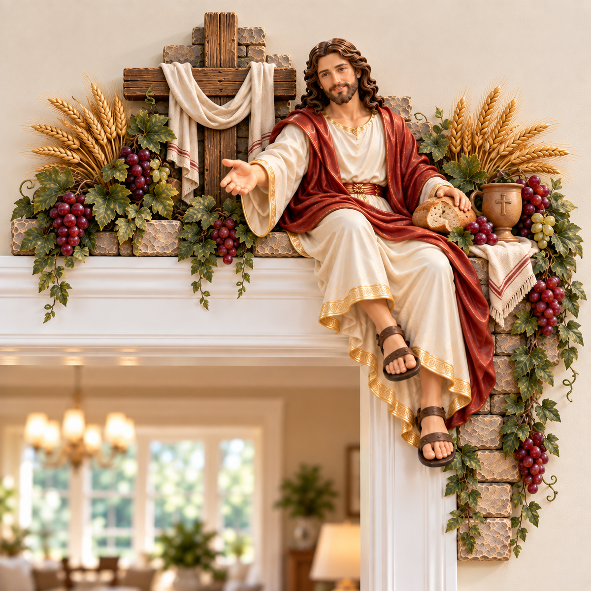 Peace at the Doorway Jesus corner decor