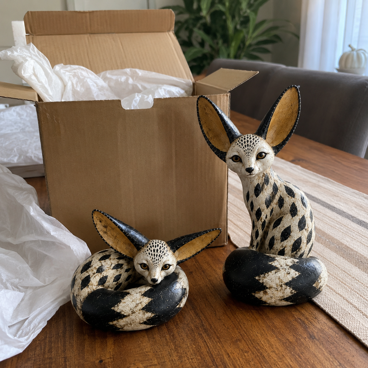 🔥Vintage Fennec Fox Sculpture