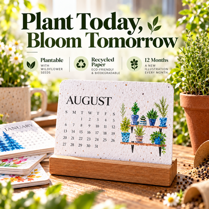 🌱Eco-Friendly Plantable “Timeless” Seed Calendar 2027