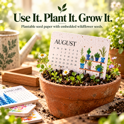 🌱Eco-Friendly Plantable “Timeless” Seed Calendar 2027
