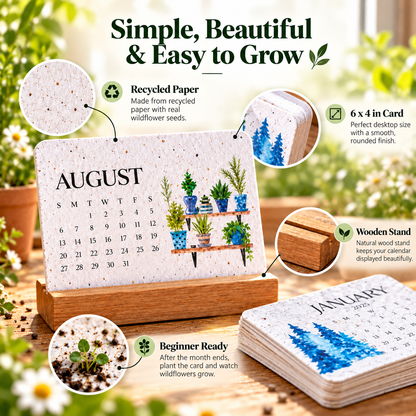 🌱Eco-Friendly Plantable “Timeless” Seed Calendar 2027