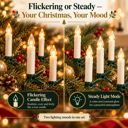 🔥Last Day 50% OFF-🕯️🎄 Flameless Christmas Candle Clip Lights