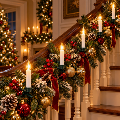 🔥Last Day 50% OFF-🕯️🎄 Flameless Christmas Candle Clip Lights