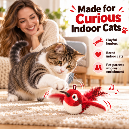 🔥Last Day 50% OFF🔥|🐤Wingman Flapping Bird Cat Toy