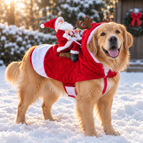 Santa Sleigh Dog Costume