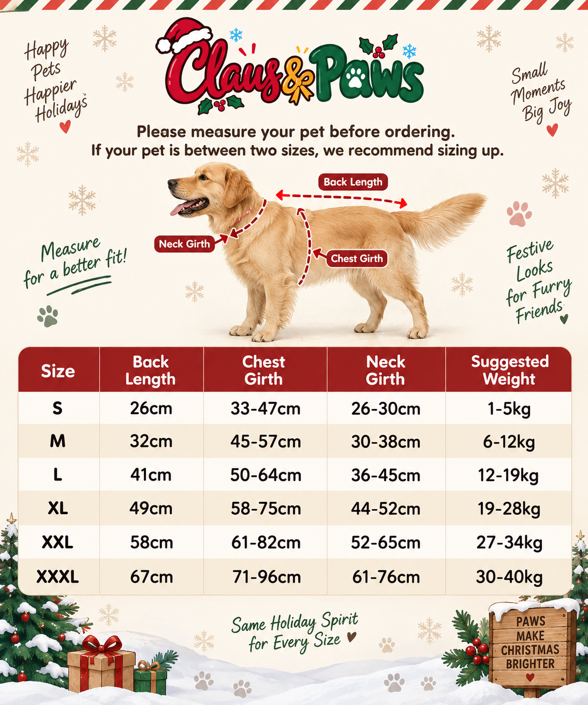 Dog wearing Santa sleigh Christmas costume