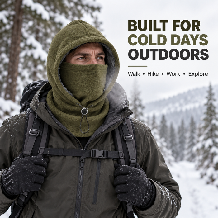 Full coverage fleece hood