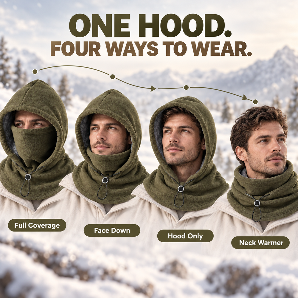 Adjustable fleece hood drawcord